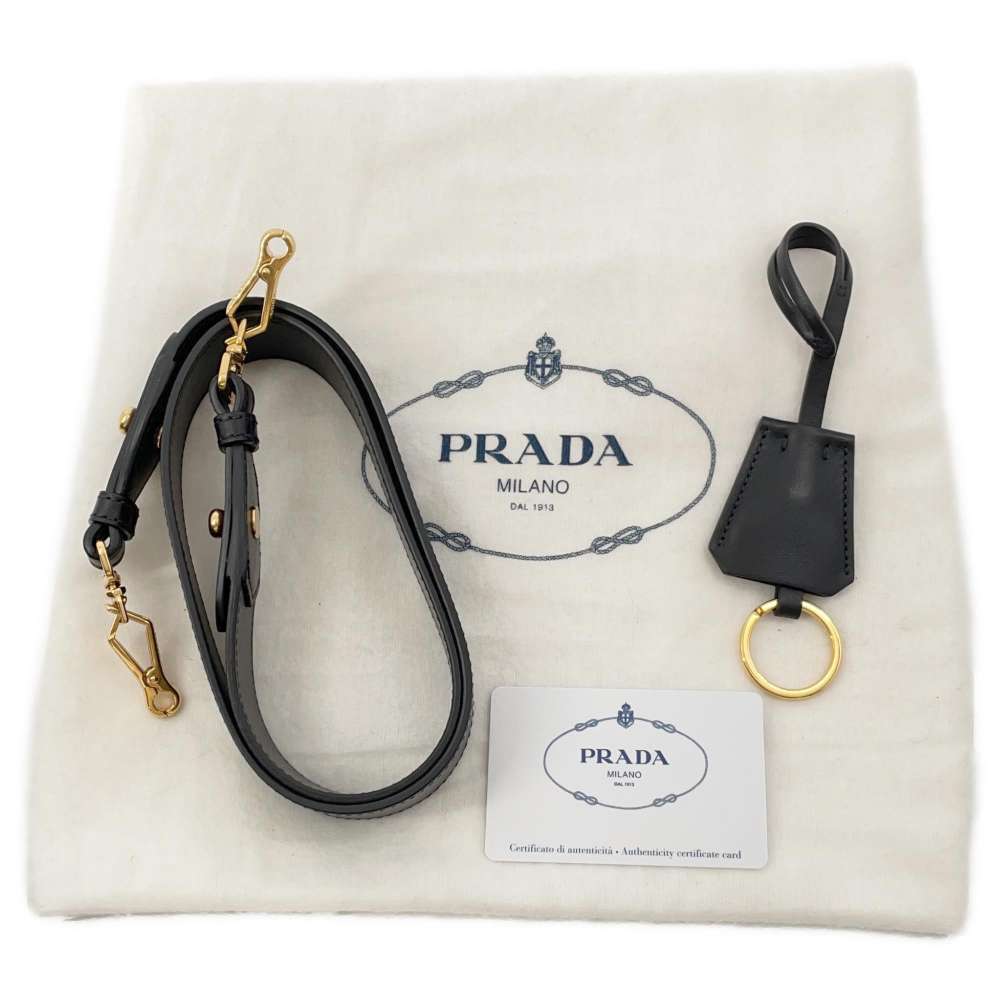 Prada Sophie Leather Handbag Shoulder Bag Black - Picture 12 of 12